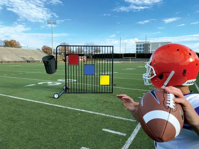 FOOTBALL THROWING MACHINE CART Rae Crowther