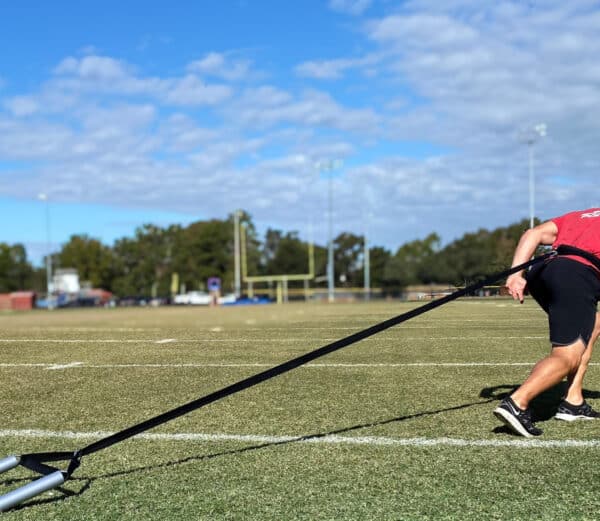 Power sled 1 with belt 4
